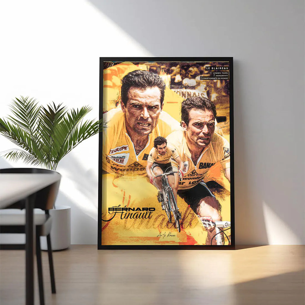 Poster Encadré - Bernard Hinault ( Édition Monument 🌟 )