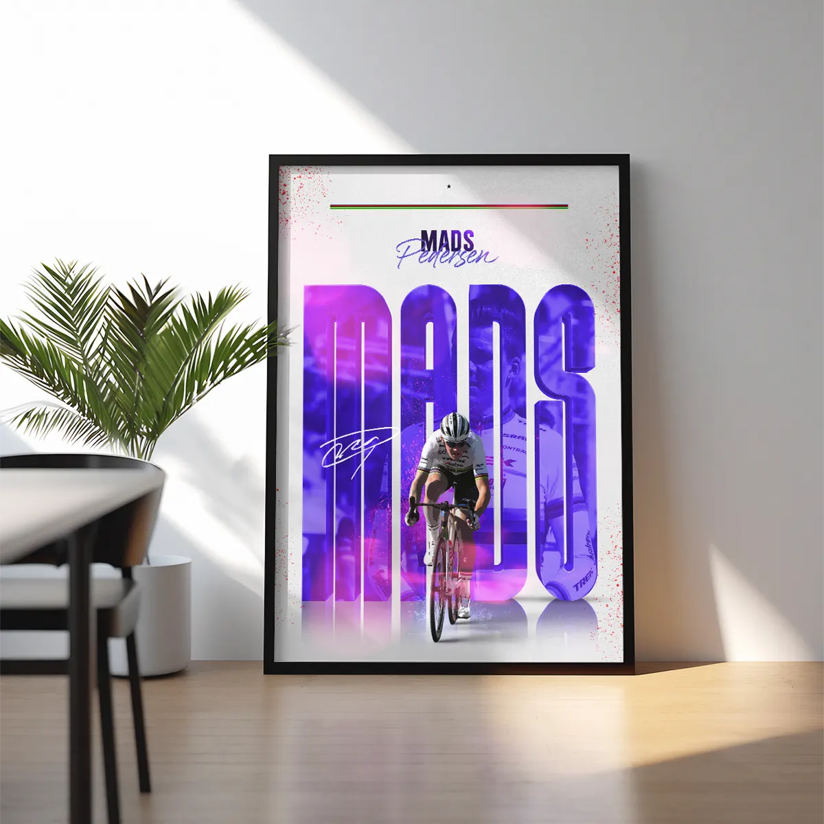 Poster Encadré - Mads Pedersen ( Édition Arc-En-Ciel🌈 )