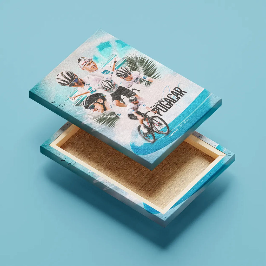 Toile - Tadej Pogacar ( Édition Maillot Blanc )