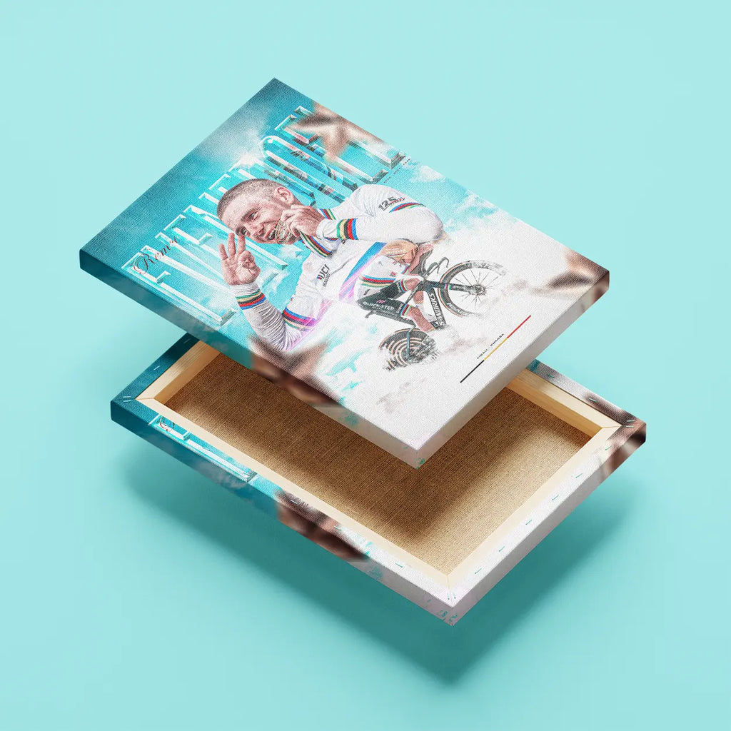 Toile - Remco Evenepoel ( Champion du monde CLM 2025)