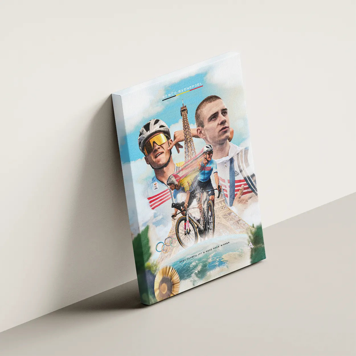 Toile - Remco Evenepoel Champion Olympique 2024
