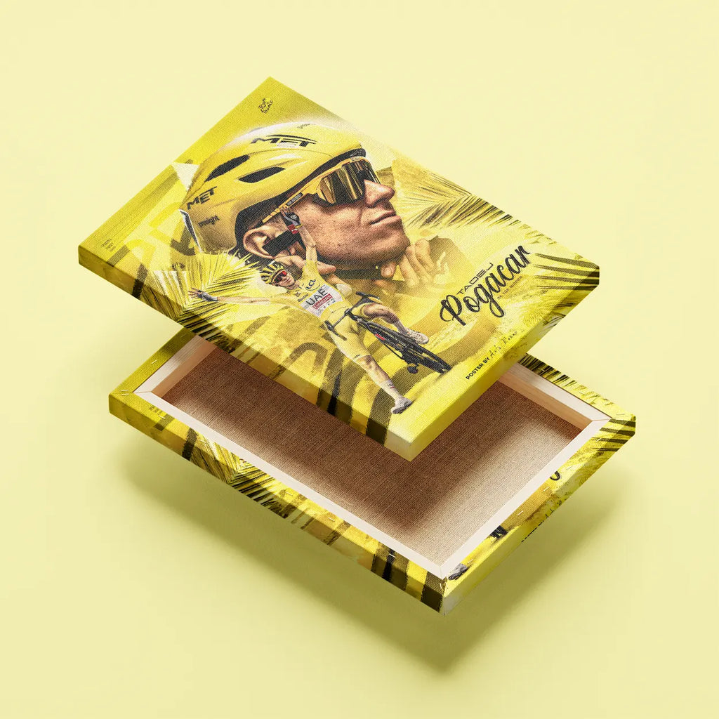 Toile - Tadej Pogacar ( Édition Maillot Jaune )