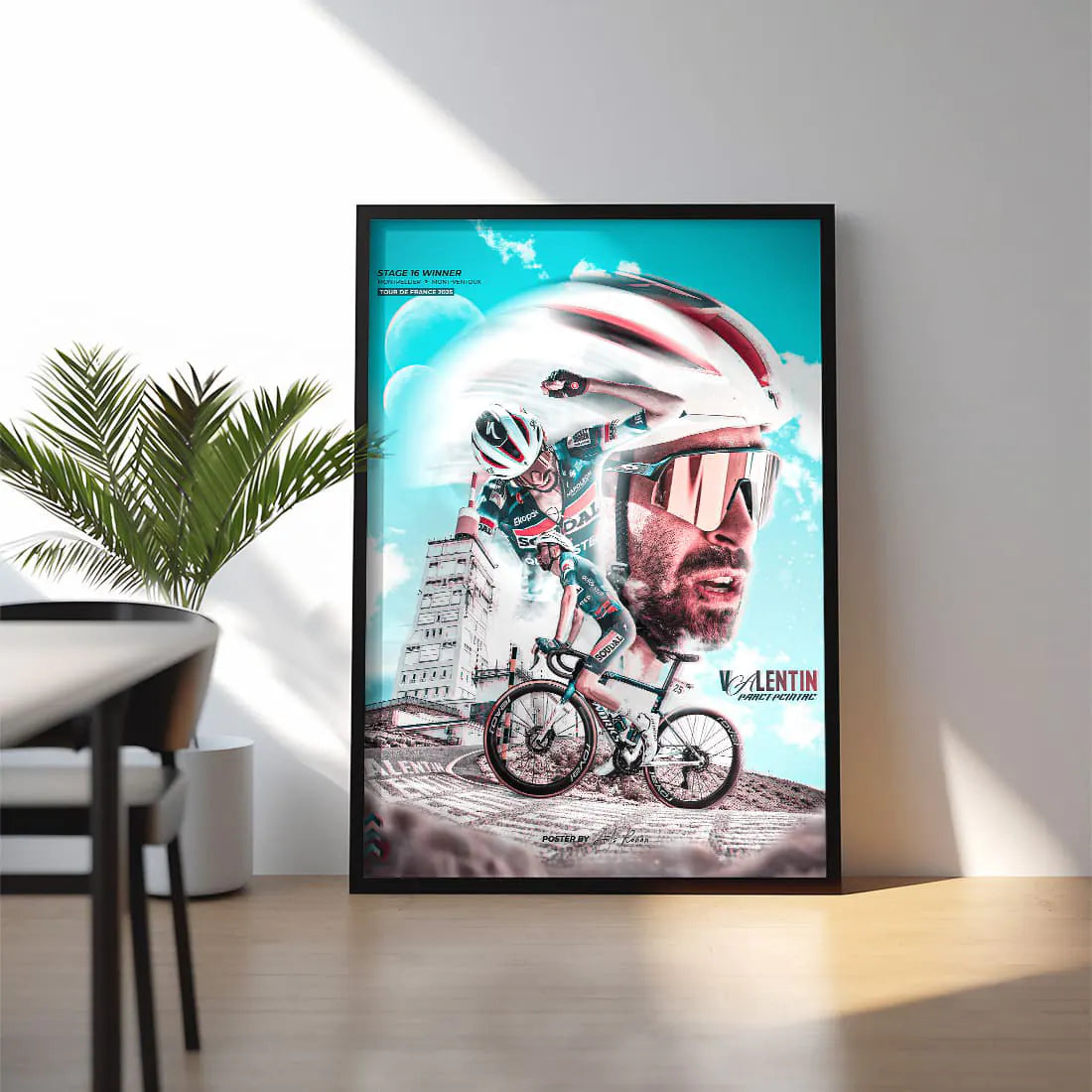 Poster Encadré - Valentin Paret-Peintre (Victoire  sur le Mont Ventoux)